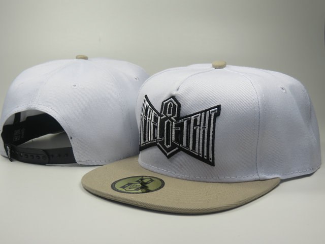 Rebel8 White Snapback Hat LS